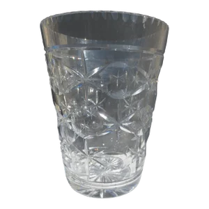 Massive Cut Crystal Vase Circa 60's