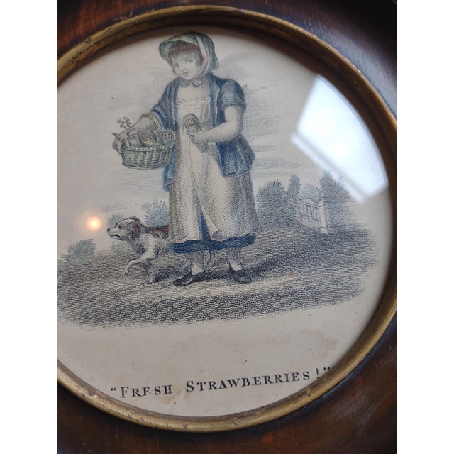 Pair of Framed Antique French Lithographs For Sale - Image 4 of 5