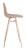Modern Barstool in Brown & Copper For Sale - Image 4 of 9