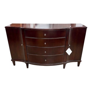 Bernhardt Westwood Mink Walnut Brown Dining 2 Door 4 Drawer Buffet For Sale