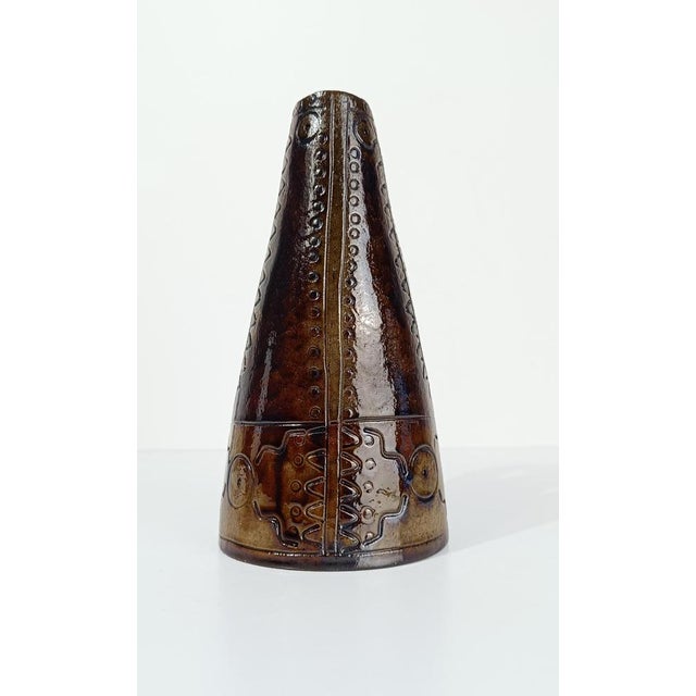 Mid 20th Century Italian Primitive Style Ceramic Jug or Vase by Urbano Fontana, 1970s For Sale - Image 10 of 18