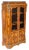 Antique Loius XV Revival Marquetry Kingwood Vitrine Display Cabinet For Sale