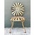 Vintage Heavily Distressed Francois Carre Sunburst Metal Chair For Sale - Image 9 of 12