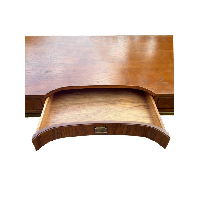 20th Century Drexel Campaign Style "Consensus Collection" Writing Desk For Sale - Image 15 of 16