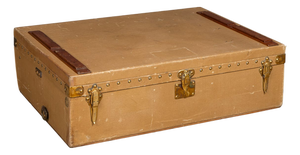 Vintage Car Trunk in Grey Vuittonite Canvas from Louis Vuitton, Paris, France, 1930s