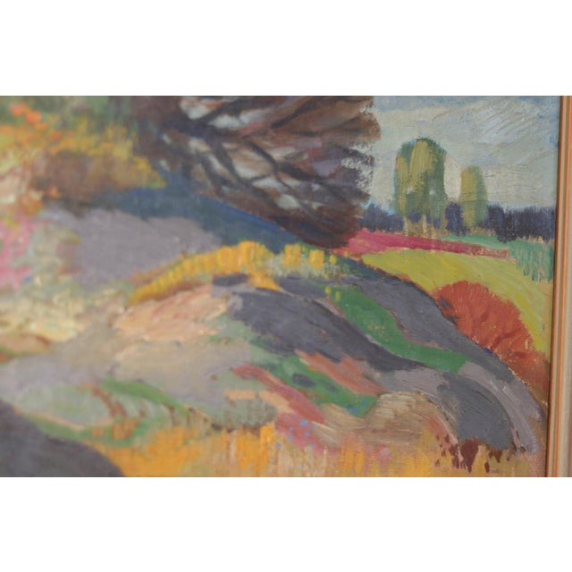 Green Gote Rex, Late Summer Norway, 1948, Oil on Canvas, Framed For Sale - Image 8 of 18