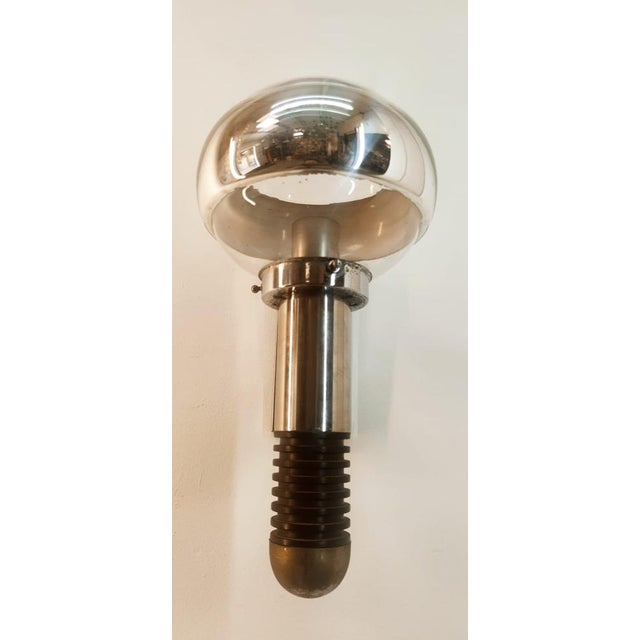 Chrome and Glass Wall Light from Sciolari For Sale - Image 10 of 14