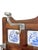 Early 20th Century Antique English Walnut Mirrored Coat Hat Rack With Dutch Delft Blue and White Ceramic Tiles For Sale - Image 5 of 18