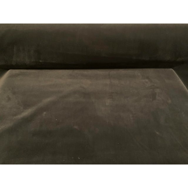 Caracole Caracole Modern Charcoal Gray Velvet Designer Fabric - 8 Yards For Sale - Image 4 of 5