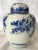 Vintage Petite Blue and White Cherry Blossom Ginger Jar/ Double Steaming Jar For Sale In West Palm - Image 6 of 17