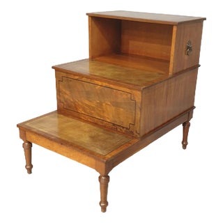 Victorian Mahogany Library Steps For Sale