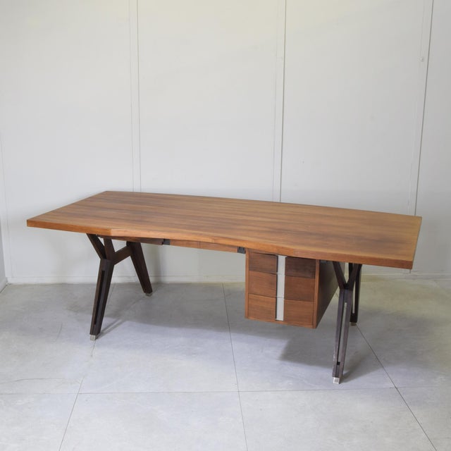 Tolomeo Executive Desk by Ennio Fazioli for Mim Roma, 1960s For Sale - Image 4 of 13