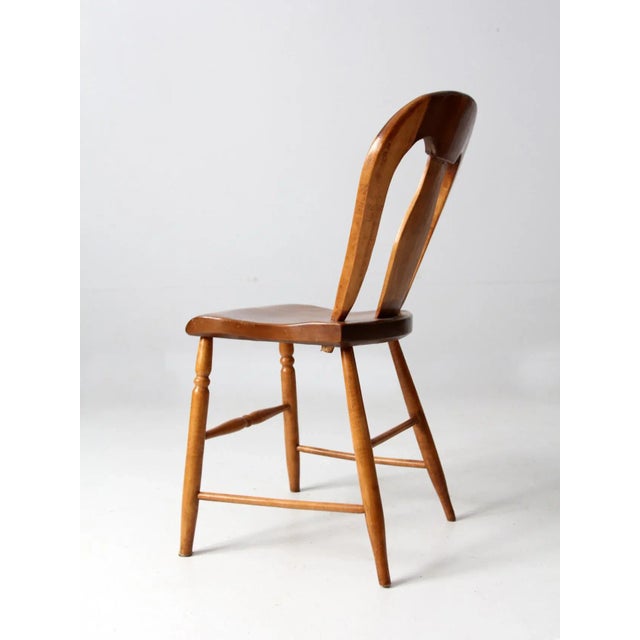 Brown Antique Balloon Back Chair For Sale - Image 8 of 11