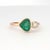 2020s 14k Gold Ring With Natural Diamond and Trillion-Cut Emerald, New For Sale - Image 5 of 18