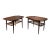 1960s Pair of Poul Jensen Walnut Side Tables for Selig For Sale
