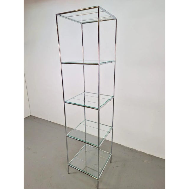 Silver Vintage Abstracta Display Rack in Metal & Glass by Poul Cadovius, Denmark, 1960s For Sale - Image 8 of 11