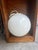 Glass Vintage Eames Pendant Globe Light For Sale - Image 7 of 7