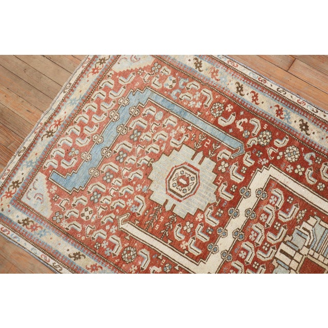 Persian Antique Persian Malayer Scatter Rug - 3' x 6'1" For Sale - Image 3 of 7