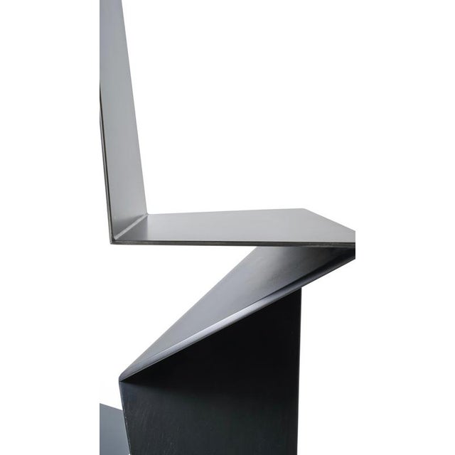 Dark Side Chair in Aluminium by Orfeo Studio For Sale - Image 9 of 14