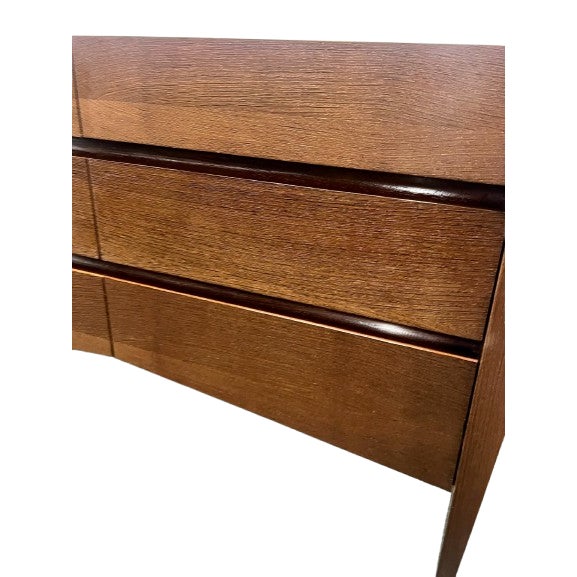 Custom Berman Rosetti Exotic Wenge Wood 6 Drawer Canted Console Dresser. For Sale - Image 10 of 15