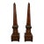 Pair Burl Walnut French Empire Obelisks For Sale