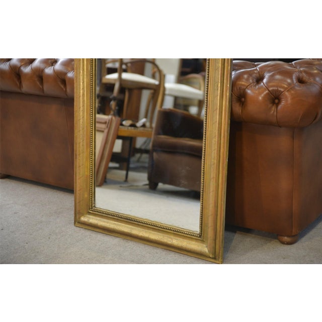 Louis Philippe Gold Leaf-Gilded Mercury Mirror, 19th Century For Sale - Image 6 of 8