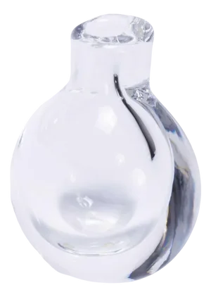 Small Mid-Century Modern Heavy Glass Bud Vase