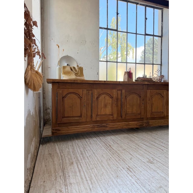 Brown Rustic Sideboard in Oak, 1950s For Sale - Image 8 of 18