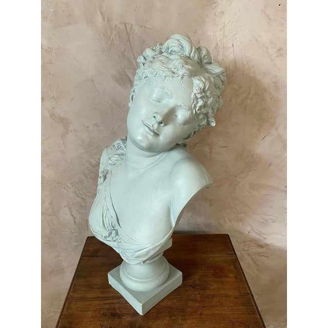 Antique Woman Bust in Terracotta, 1850s For Sale - Image 16 of 18