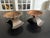 Bring a striking touch of Mid-Century style to your home with this magnificent pair of Brutalist hammered copper...