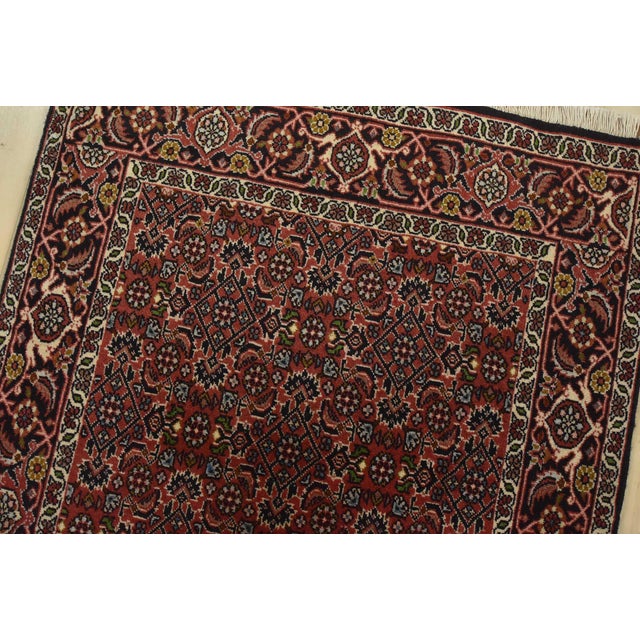 Fine Bidjar Runner 2’8” X 9’9” Red Wool Vintage Traditional Hand-Knotted Rug For Sale In Philadelphia - Image 6 of 12