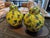 Pair of Vintage Chinese Ginger Jars- Yellow Grapevine For Sale - Image 10 of 12