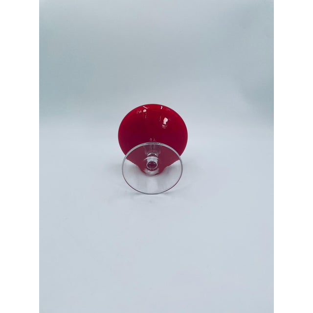 1970s Vintage Glass Goblet, 1975 For Sale - Image 5 of 7