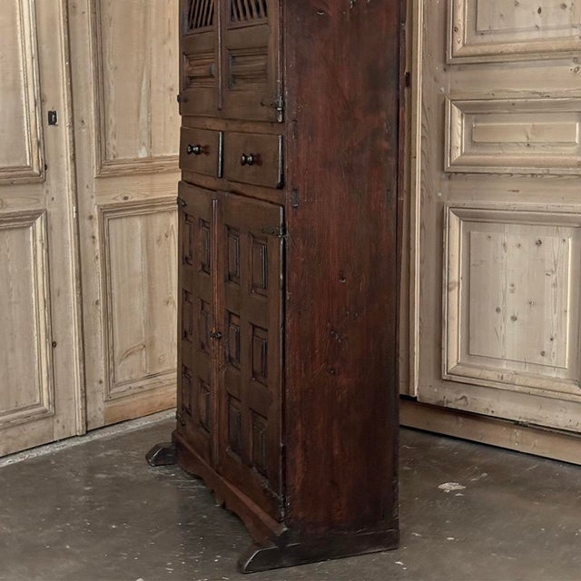 18th Century Spanish Rustic Walnut Cabinet ~ Cupboard For Sale - Image 13 of 18