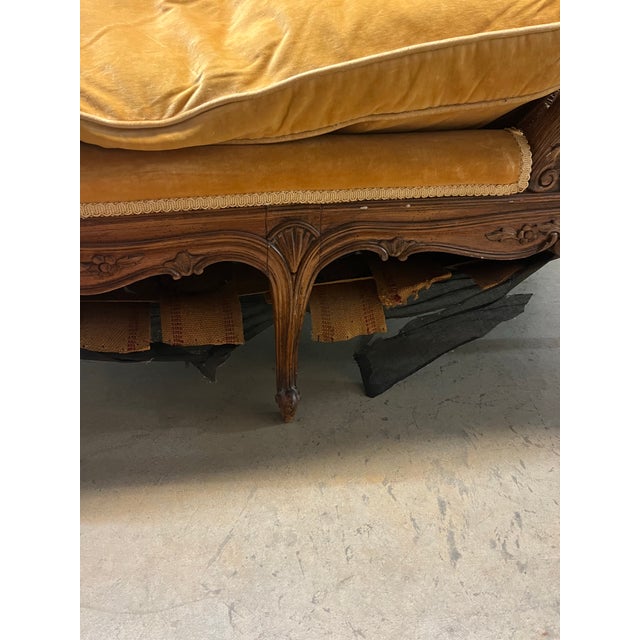 Antique French Louis XV Chaise Lounge For Sale - Image 4 of 7