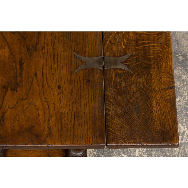 Early 19th Century French Alpine Oak Folding Table For Sale - Image 11 of 17