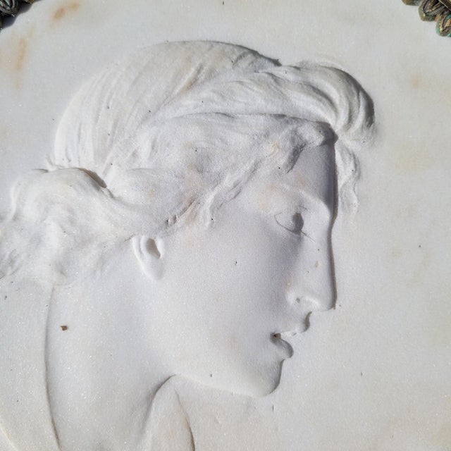 Carved Profiles, Early 19th Century, Marble, Set of 2 For Sale - Image 4 of 18