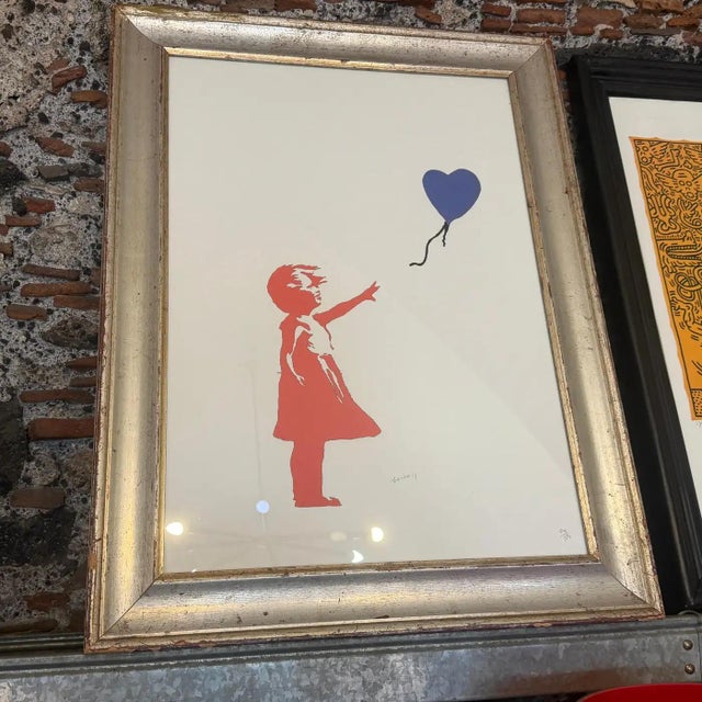 2010s 21st Century Framed 79/50 Lithograph the Flying Balloon Girl by Banksy For Sale - Image 5 of 15