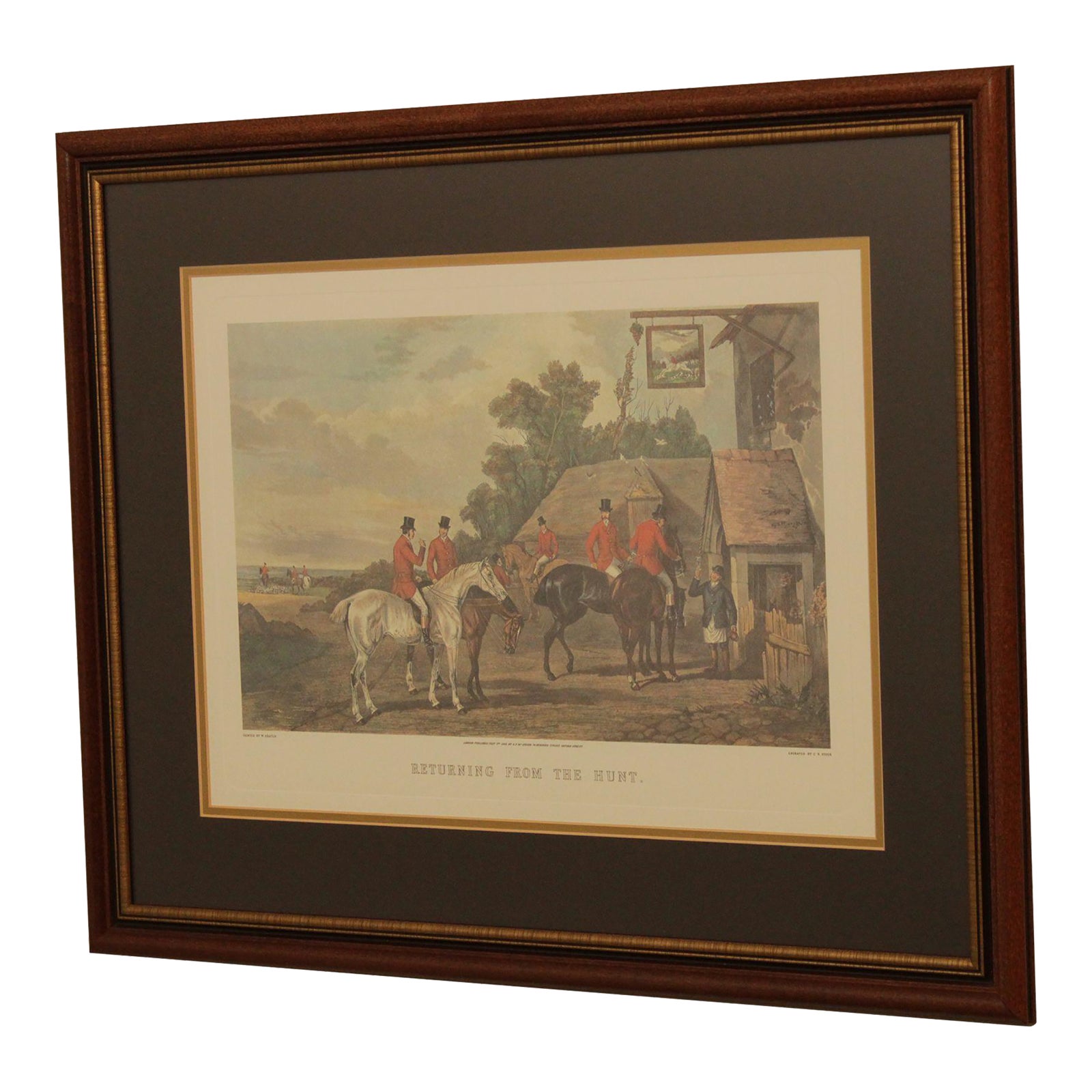 Returning From the Hunt' Fox Hunt Lithograph Print by William Shayer ...