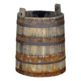 Oak Barrel or Planter, 1920s For Sale