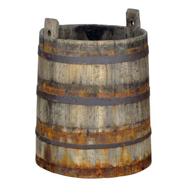 Oak Barrel or Planter, 1920s For Sale