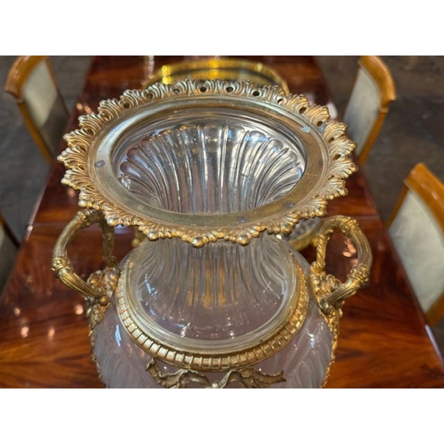 Mid 20th Century Mid 20th Century Large Scale Baccarat Manner Vase For Sale - Image 5 of 7