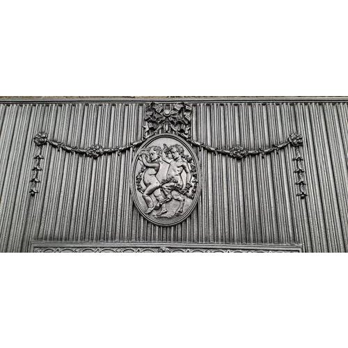 Antique Cast Iron Georgian Fireplace Insert For Sale - Image 14 of 17