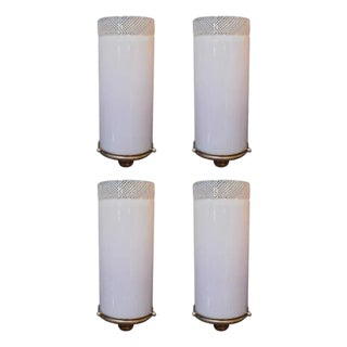 Set of Four Murano Glass Sconces by Tomaso Buzzi for Venini, Italy, C. 1932. For Sale