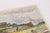 Mid-Century Swedish Outsider Folk Art Original Watercolor Painting, Coastal Landscape With Fortress For Sale - Image 4 of 7