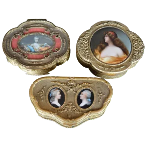 Set of Three 19th Century French Boxes