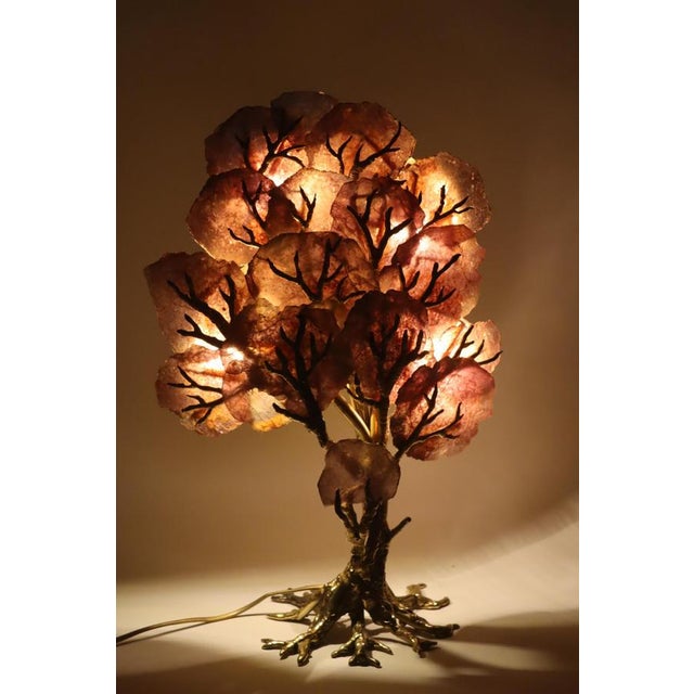 Sculptural Tree Lamp attributed to Richard Faure for Maison Honore Paris, 1970s For Sale - Image 6 of 14