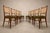 Set of Eight Brazilian Modern Dining Chairs in Caviúna, Cane & Warm Olive Mohair, 1960s For Sale - Image 14 of 18