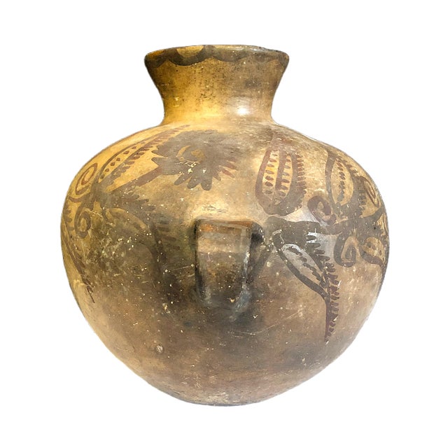 Historic Native American Pueblo Polychrome Water Jar For Sale - Image 4 of 7