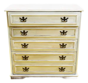 Vintage Chest of Drawers in White